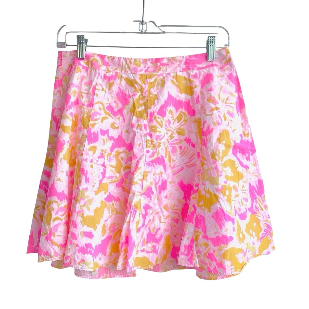 Lilly Pulitzer Levy Fit & Flare Skirt Ooh La La Kir Royal Pink Y2K Preppy Mini - Picture 4 of 15